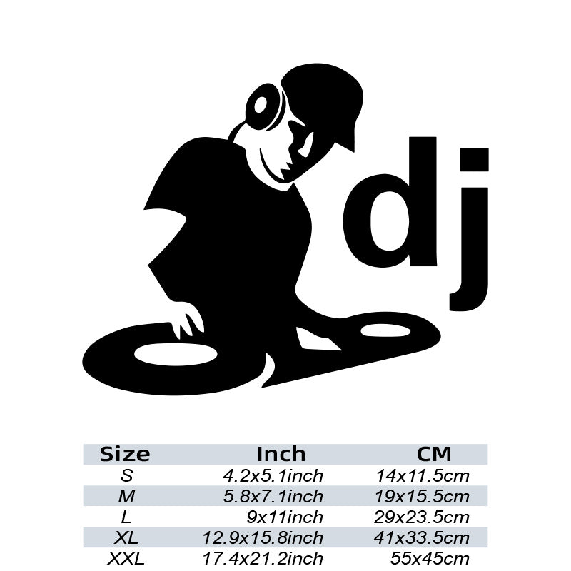 Music Club DJ Reflective Car Stickers Motorcycle Vinyl Decals