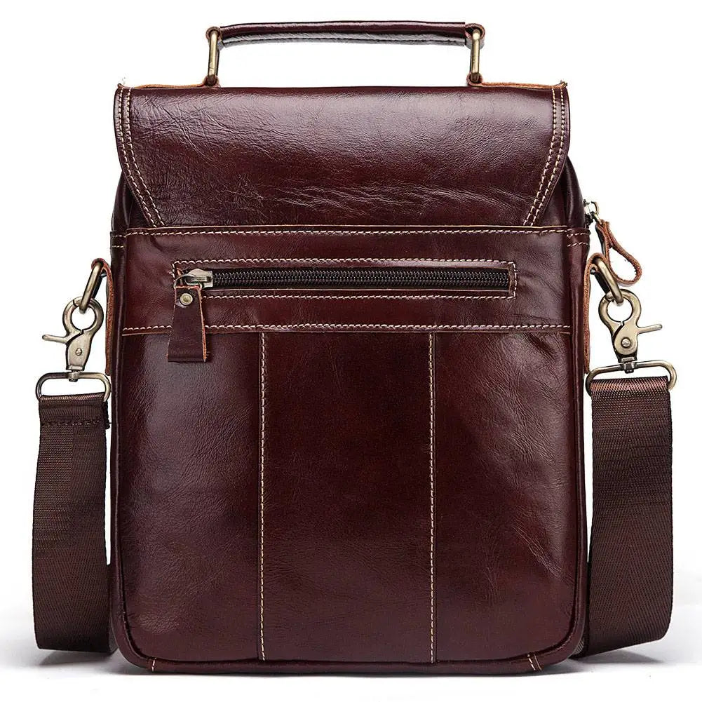 KAVIS NEW Genuine Leather Men's Crossbody Bag Male Business Shoulder Bag for Men High Quality Messenger Bag for 9.7" Ipad Bolsas